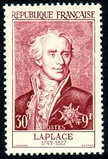 Image du timbre Pierre Simon de Laplace 1749-1827