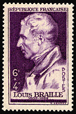 Image du timbre Louis Braille 1809-1852