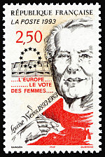 Image du timbre Louise Weiss 1893-1983-L'Europe, le vote des femmes
