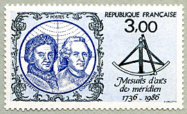 Mesure d'arcs de méridien
   Pierre Louis Moreau de Maupertuis
   Charles Marie de La Condamine