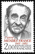 Image du timbre Pierre Mendès-France 1907-1982