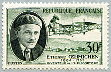 Image du timbre Étienne Œhmichen  1884-1955-Inventeur de l'hélicoptère