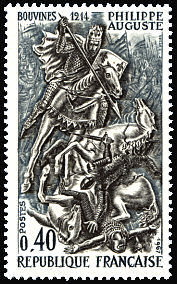 Image du timbre Philippe Auguste - Bouvines 1214
