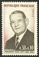 Image du timbre Président René Coty 1882-1962