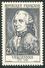 Image du timbre Vergennes  1717-1787