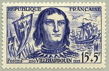 Image du timbre Geoffroi de La Villehardouin 1150-1212