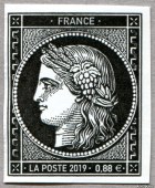 Image du timbre 170 ans du premier timbre-poste français
-
Cérès 0,88 €