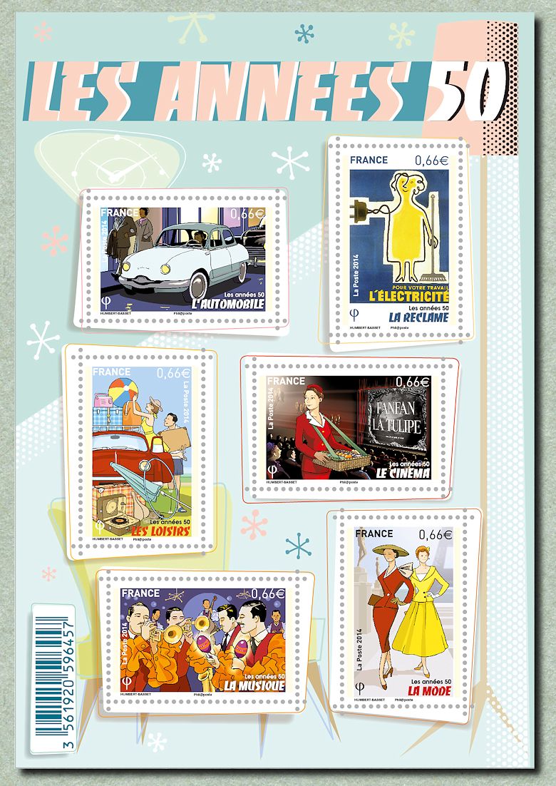 Image du timbre Les années 50