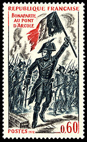 Image du timbre Bonaparte au pont d´Arcole