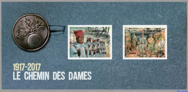Image du timbre Le chemin des dames 1917-2017