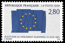 Image du timbre 4èmes élections au Parlement Européen-12 juin 1994