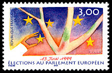 Image du timbre Elections au Parlement Européen 13 juin 1999