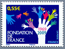Image du timbre Fondation de France - 1969-2009