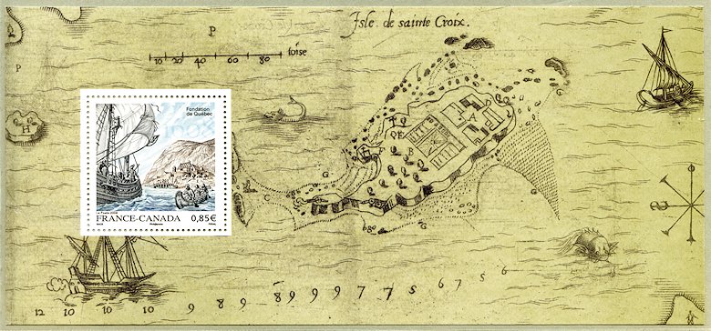 Image du timbre Fondation de Québec 1608 - Samuel de Champlain
