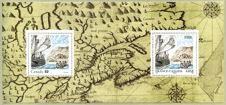 Image du timbre Fondation de Québec 1608 - Savignon