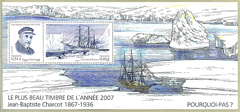 Le plus beau timbre de l´année 2007
<br />
Jean-Baptiste Charcot  1867-1936