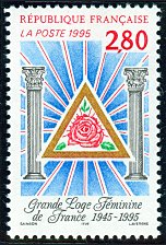 Image du timbre Grande Loge Féminine de France 1945-1995