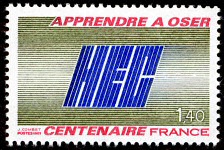 Image du timbre HEC centenaireApprendre à oser