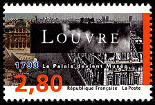 Image du timbre 1793 le Palais devient Musée