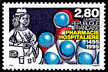 Image du timbre Pharmacie hospitalière 1495-1995