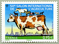 Image du timbre 50ème Salon International de l'Agriculture