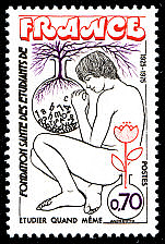 Image du timbre Fondation Santé des étudiants de FranceEtudier quand même