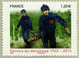 Image du timbre Service du déminage 1945-2015