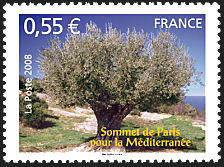 Image du timbre Sommet de Paris pour la Méditerranée