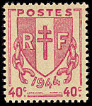 Image du timbre 40c lilas-rose