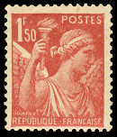 Image du timbre Iris 1F50 rouge-brun2ème série