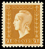 Image du timbre 30c bistre