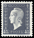 Image du timbre 4F50 gris