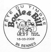Timbre à date 1er jour de la fête du timbre 2002