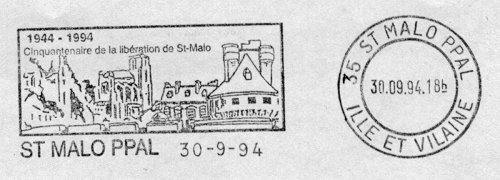 Flamme du cinquantenaire de la libération de Saint Malo
1944 - 1994