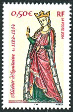 Image du timbre Aliénor d´Aquitaine1122-1204