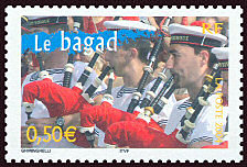 Image du timbre Le Bagad de Lann-Bihoué