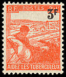 Image du timbre Aidez les tuberculeux (surchargé)