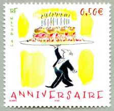 Image du timbre Anniversaire