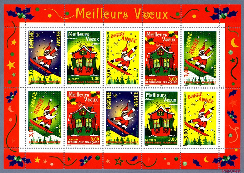 Image du timbre Bloc-feuillet meilleurs voeux