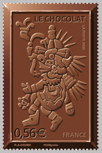 Image du timbre Quetzacoatl et la légende du serpent à plumes