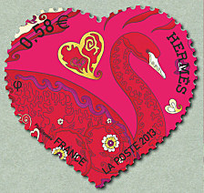 Image du timbre Le cinquième coeur Hermès à 0,58 €-issu du bloc-feuillet