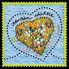 Image du timbre Le coeur de Christian Lacroix