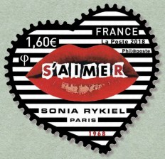 Image du timbre Coeur « Sonia Rykiel Paris S'aimer » autoadhésif