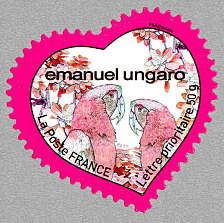 Image du timbre Le cœur d'Emanuel Ungaro-Timbre auto-adhésif - Lettre 50 g