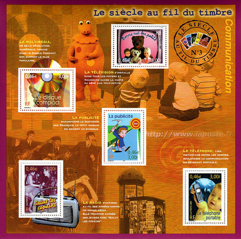 Image du timbre Le siècle au fil du timbre - la communication