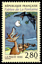 Image du timbre Le corbeau et le renard