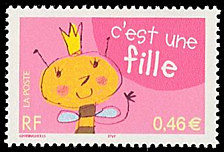 Image du timbre C'est une fille