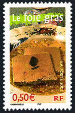 Image du timbre Le foie gras