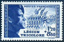 Légion tricolore, bleu