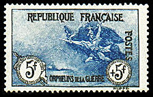 La Marseillaise noir et bleu  5F+5F